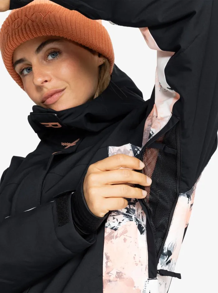 Galaxy 8211 Snow Jacket Peach Pink Big Dreamy Picture Women Roxy Jackets and Coats