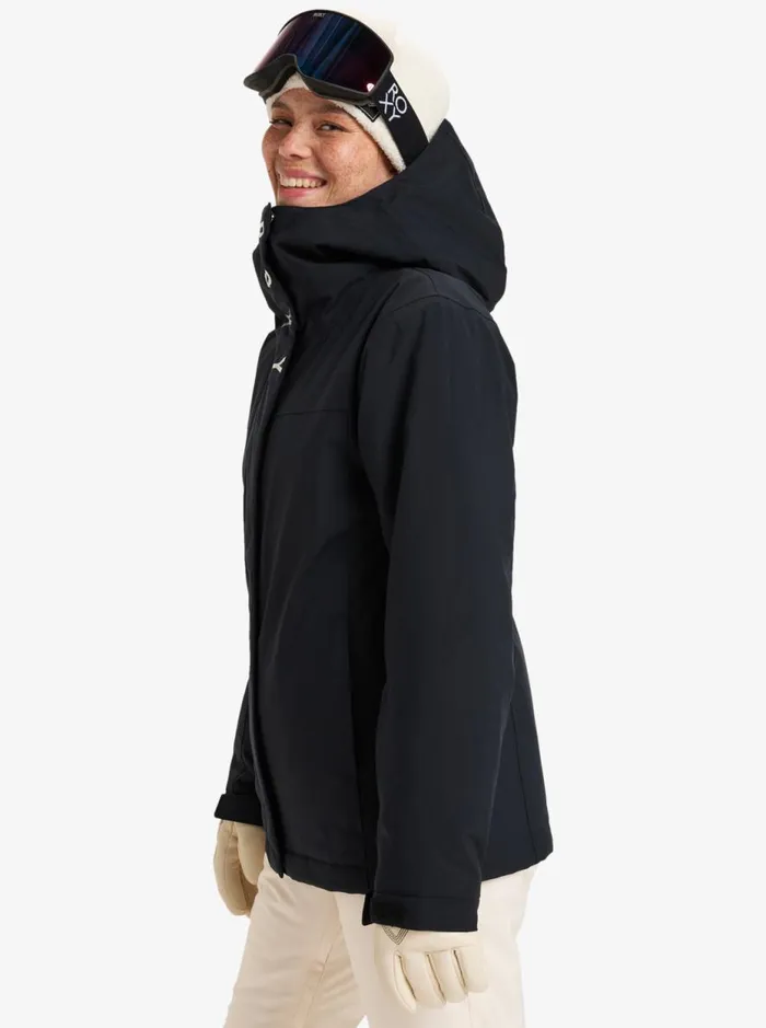 Galaxy 8211 Snow Jacket True Black Women Roxy Jackets and Coats