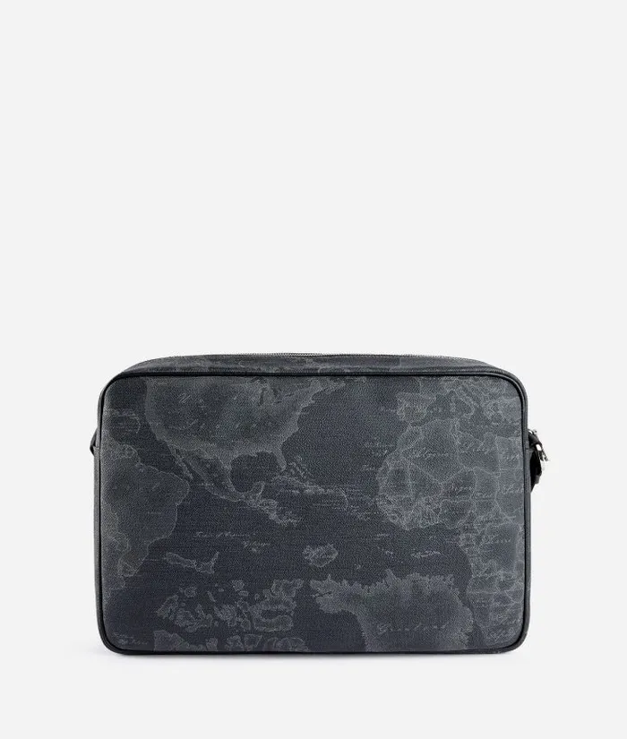Geo Black Messenger Bag Man Alviero Martini Crossbody and Messenger Bags