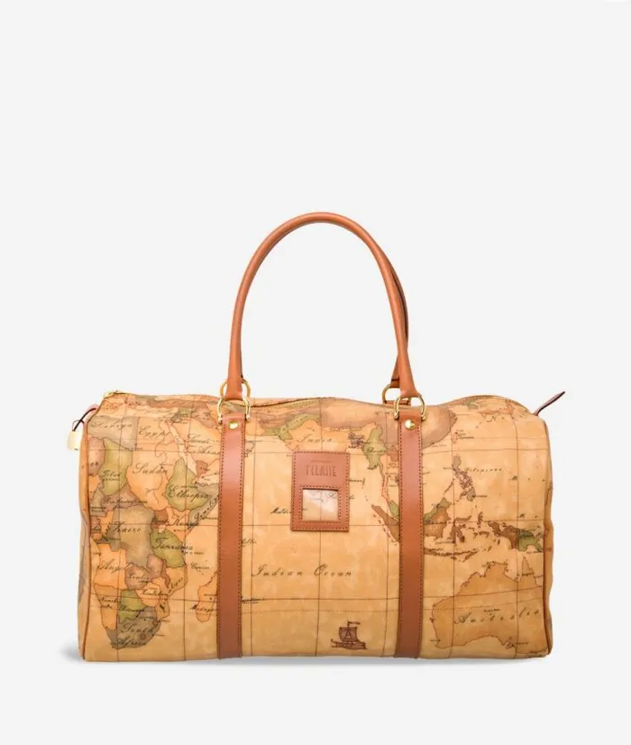 Geo Classic Travel Bag With Zipper Man Alviero Martini Travel Bags