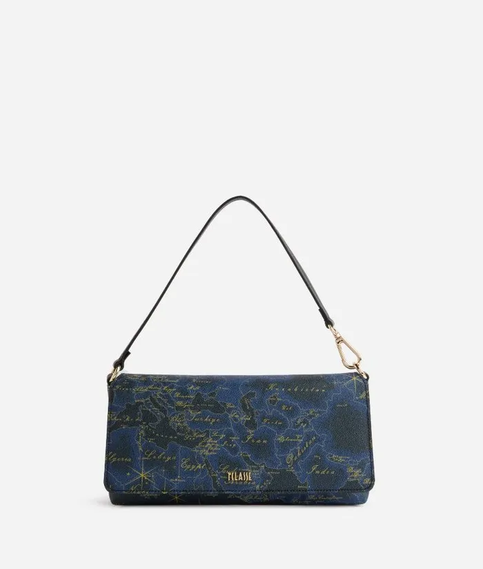 Geo Midnight Flap Pouch Night Blue Woman Alviero Martini Mini Bags and Pouches