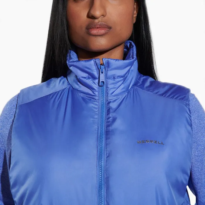 Geotex Insulated Vest Baja Blue Women Merrell Tops