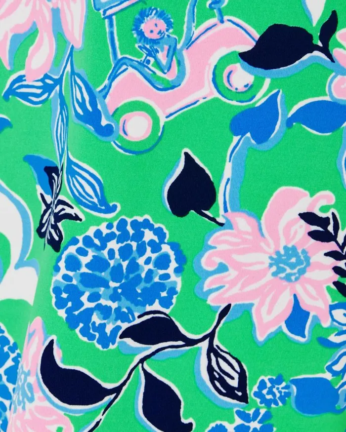 Girls Girls Dresses and Rompers Lilly Pulitzer UPF 50 Girls Mini Frida Polo Dress Spearmint Golf Till You Drop