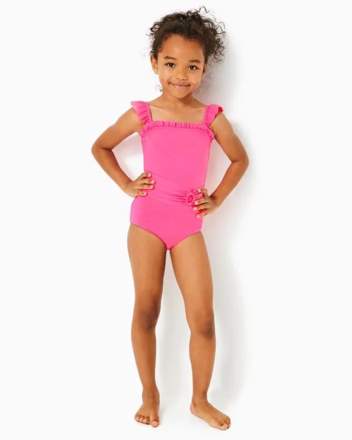 Girls Girls Swim Lilly Pulitzer Girls Ashleigh Swimsuit Roxie Pink
