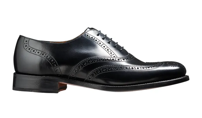 Glasgow 8211 Black HiShine Mens Barker Shoes Mens Oxfords