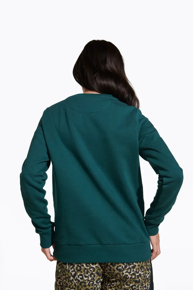 Good Natured Fleece Crew Neck Sea Moss Women Merrell Tops