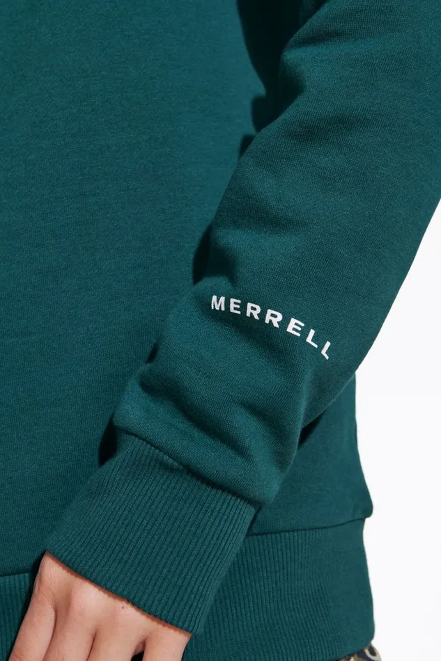 Good Natured Fleece Crew Neck Sea Moss Women Merrell Tops
