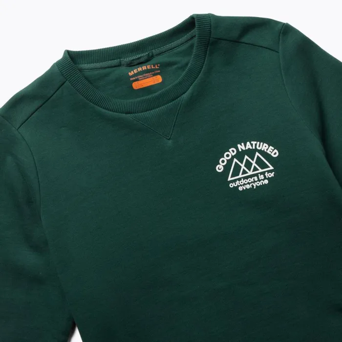 Good Natured Fleece Crew Neck Sea Moss Women Merrell Tops