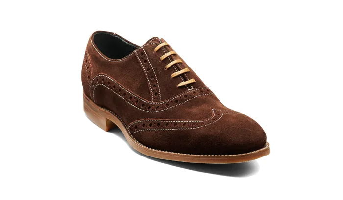 Grant 8211 Spice Suede Mens Barker Shoes Mens Brogues