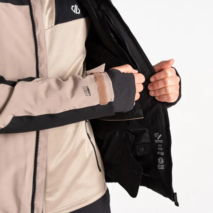 Halfpipe II Ski Jacket Black Grey Men Dare 2b Ski Jackets