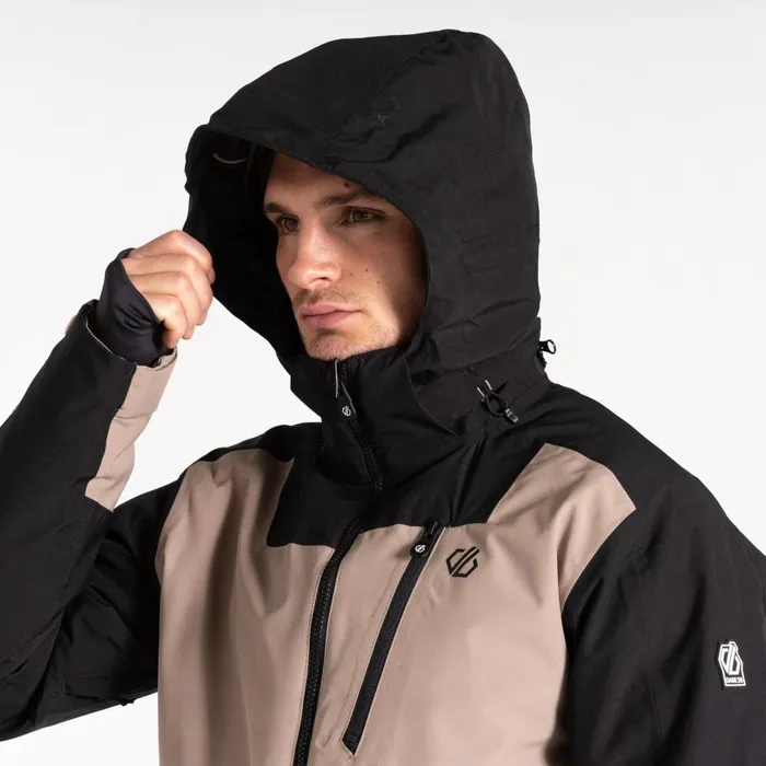Halfpipe II Ski Jacket Black Grey Men Dare 2b Ski Jackets