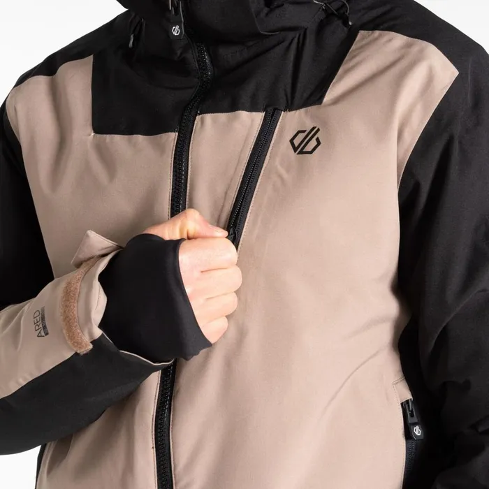 Halfpipe II Ski Jacket Black Grey Men Dare 2b Ski Jackets