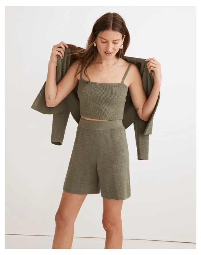 Halstead Square Neck Sweater Tank Distant Grove Women Madewell Sweaters Halstead Square Neck Sweater Tank Distant Grove Women Madewell Sweaters