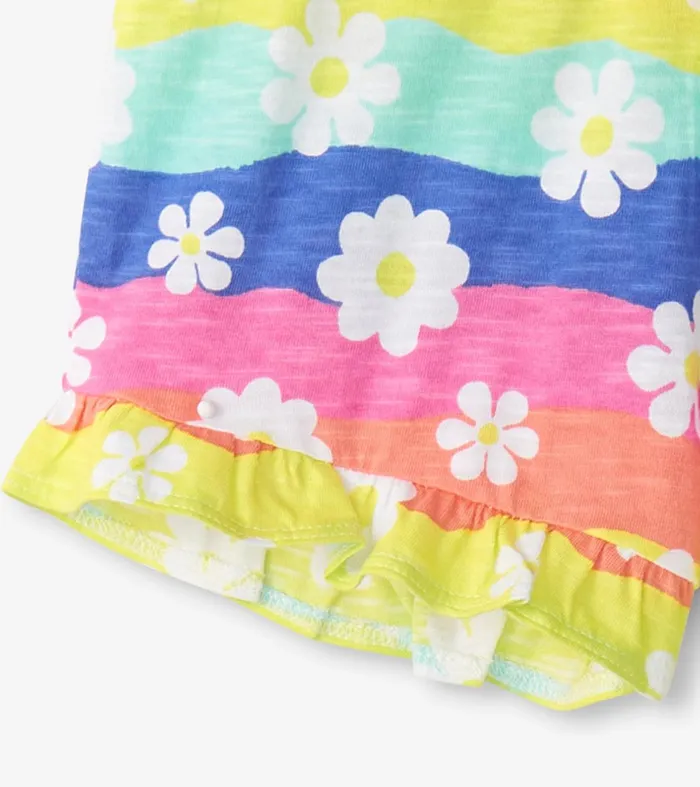 Hatley Bottoms Baby and Toddler Baby and Toddler Girls Groovy Flowers Ruffle Shorts