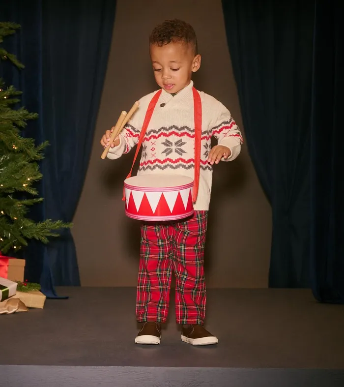 Hatley Bottoms Baby and Toddler Baby and Toddler Red Plaid Straight Leg Pants