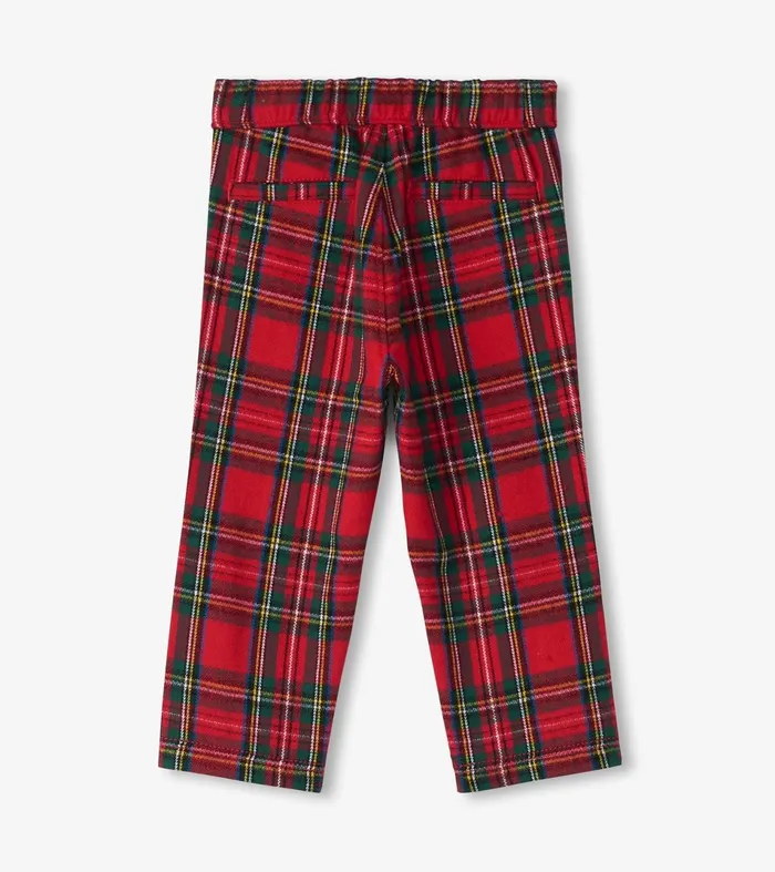 Hatley Bottoms Baby and Toddler Baby and Toddler Red Plaid Straight Leg Pants
