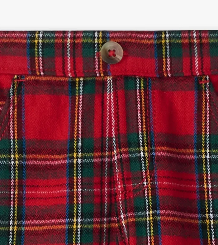 Hatley Bottoms Baby and Toddler Baby and Toddler Red Plaid Straight Leg Pants