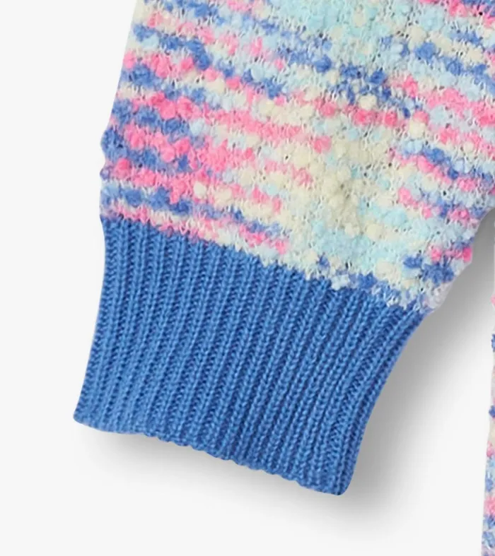 Hatley Dresses Girls Girls Blue Boucle Sweater Dress