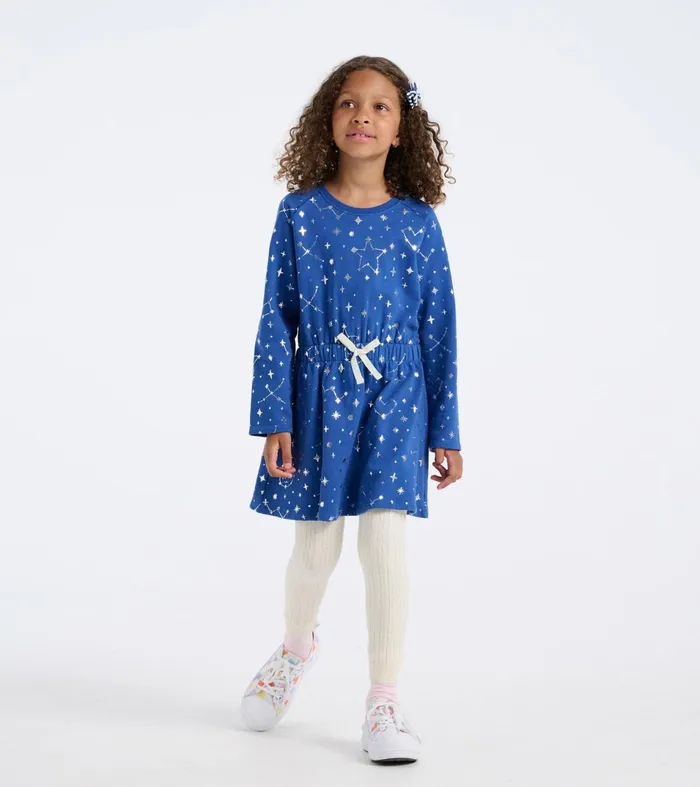 Hatley Dresses Girls Girls Constellations Waist Terry Dress