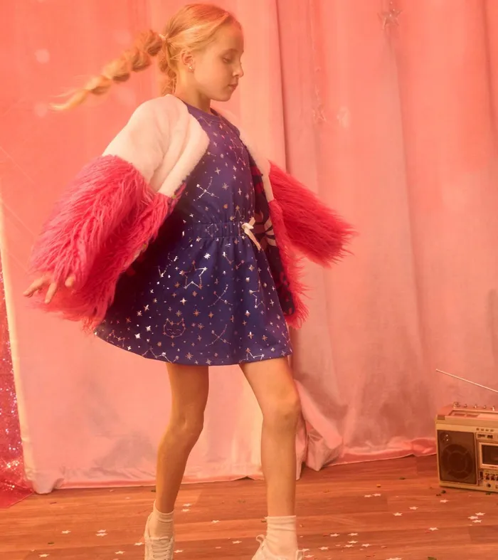 Hatley Dresses Girls Girls Constellations Waist Terry Dress