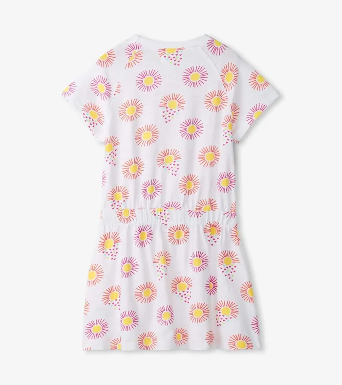 Hatley Dresses Girls Girls Heart Suns Cinched Waist Dress