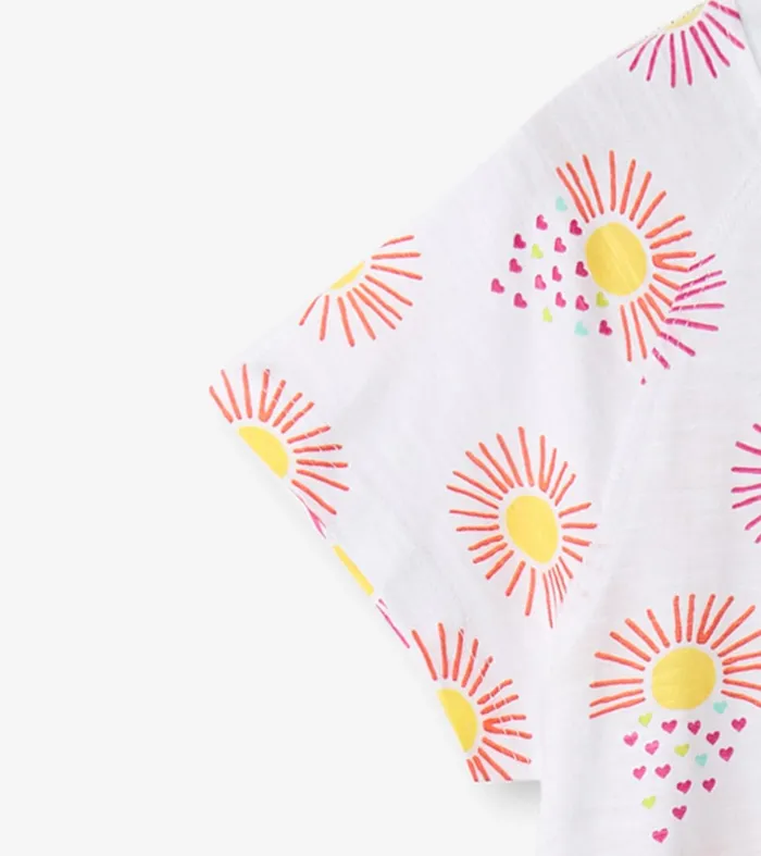 Hatley Dresses Girls Girls Heart Suns Cinched Waist Dress