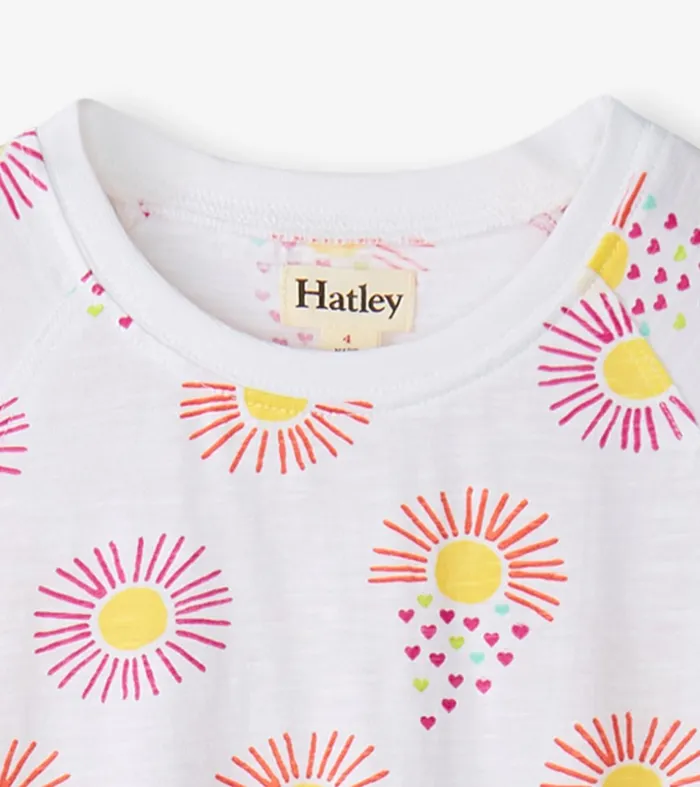 Hatley Dresses Girls Girls Heart Suns Cinched Waist Dress