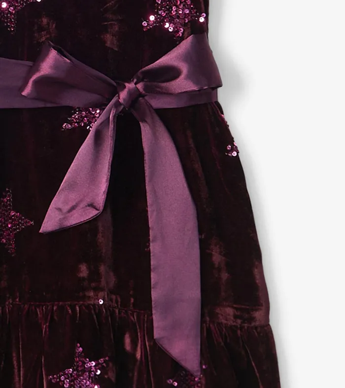 Hatley Dresses Girls Girls Sequin Stars Velvet Dress