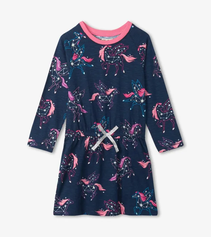 Hatley Dresses Girls Pegasus Constellations Drop Waist Dress