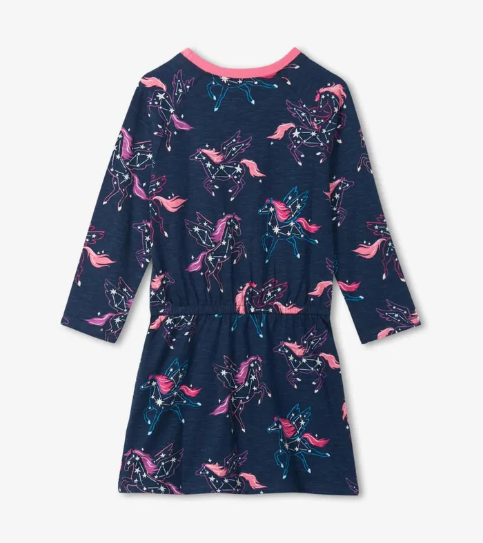 Hatley Dresses Girls Pegasus Constellations Drop Waist Dress
