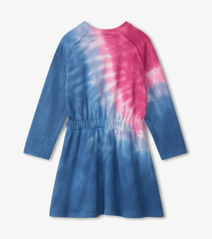 Hatley Dresses Girls Tie Dye Burst Cinched Waist Dress
