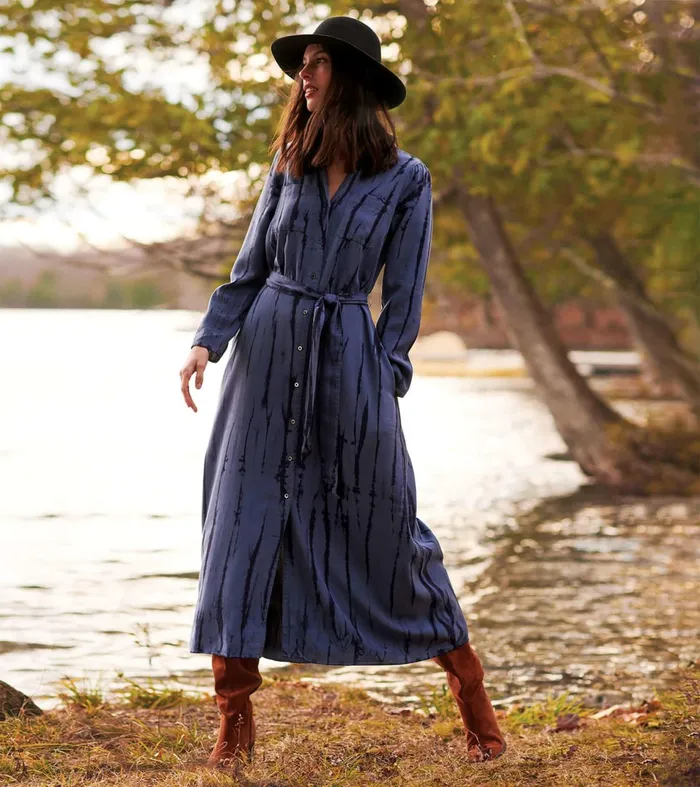 Hatley Dresses Women Maxi Shirt Dress 8211 Into The Deep