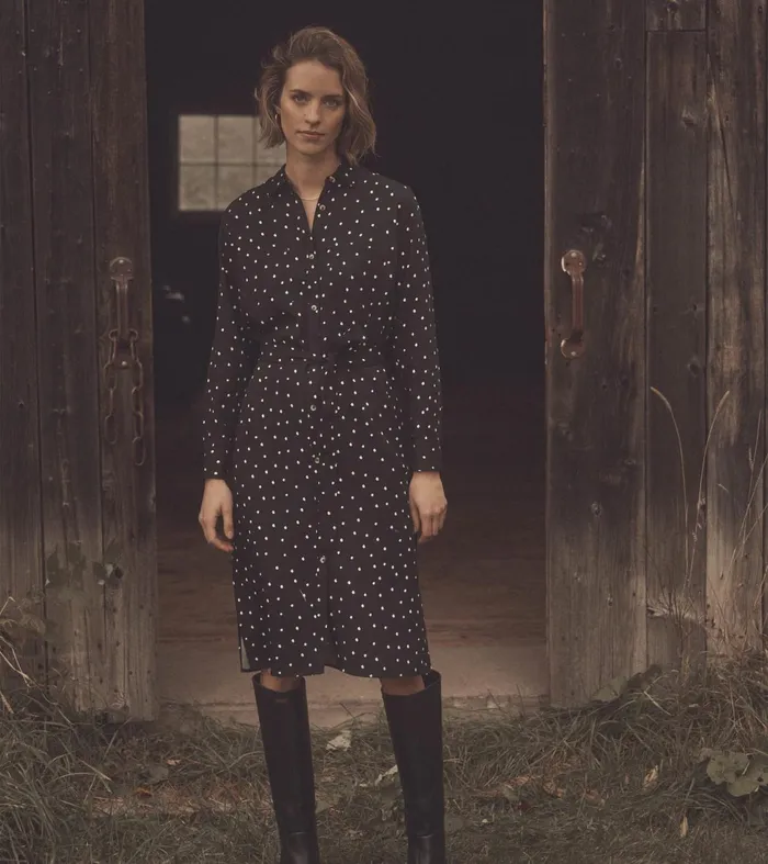 Hatley Dresses Women Midi Shirt Dress 8211 Classic Spots