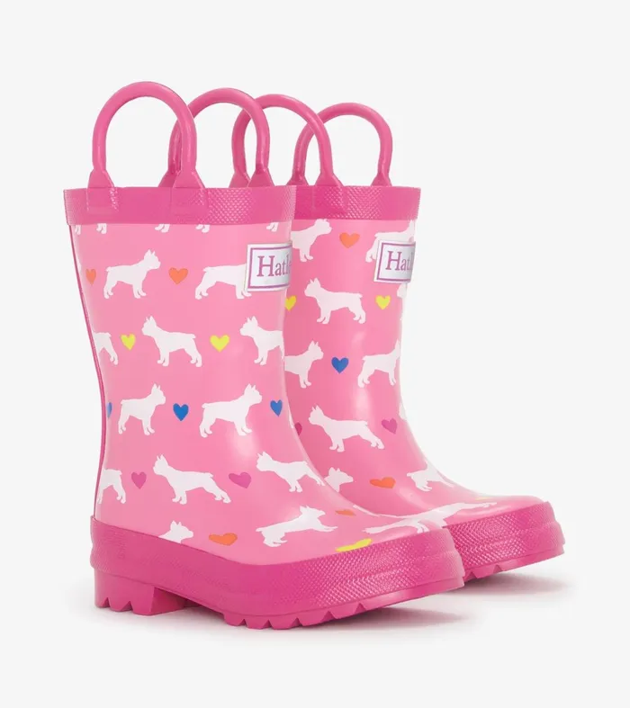 Hatley Rainwear Baby and Toddler Toddler Girls French Bulldogs Rain Boots