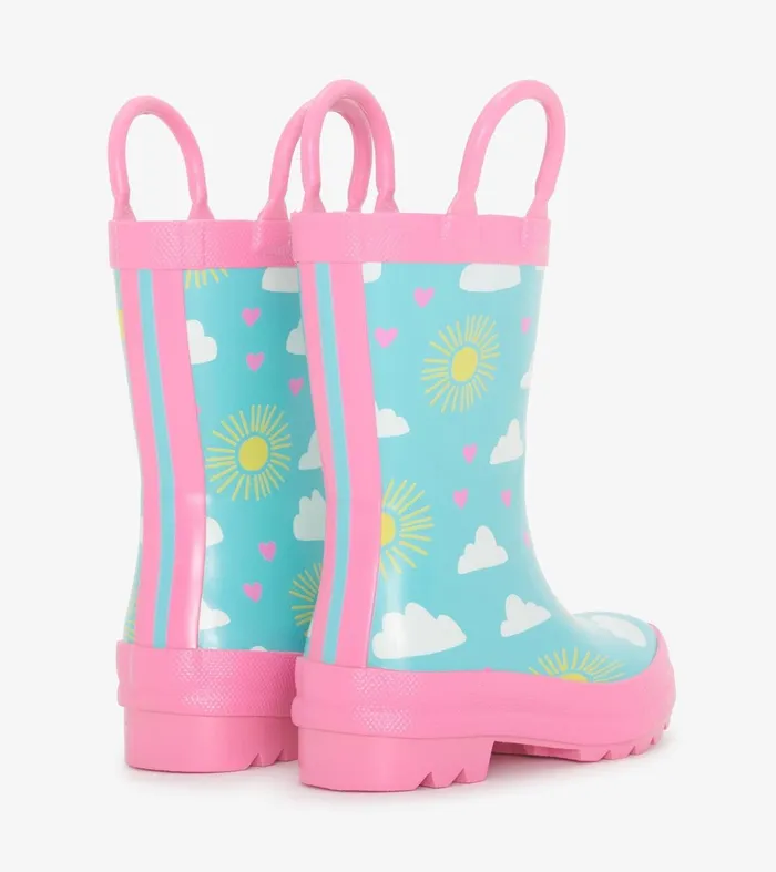Hatley Rainwear Baby and Toddler Toddler Girls Happy Skies Rain Boots
