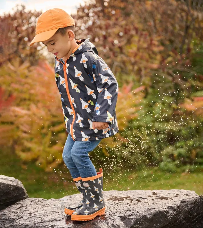 Hatley Rainwear Boys Boys Space Shuttles Matte Rain Boots