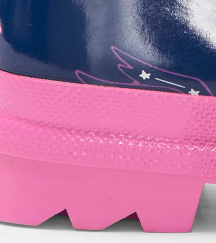 Hatley Rainwear Girls Unicorn Constellations Shiny Rain Boots