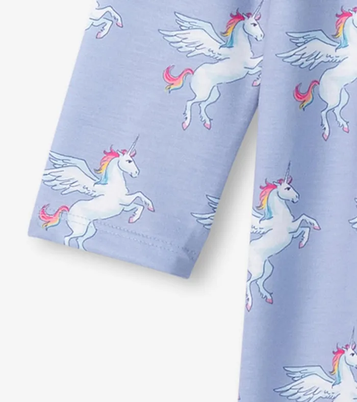Hatley Sleepwear Girls Girls Rainbow Unicorn Long Sleeve Nightgown