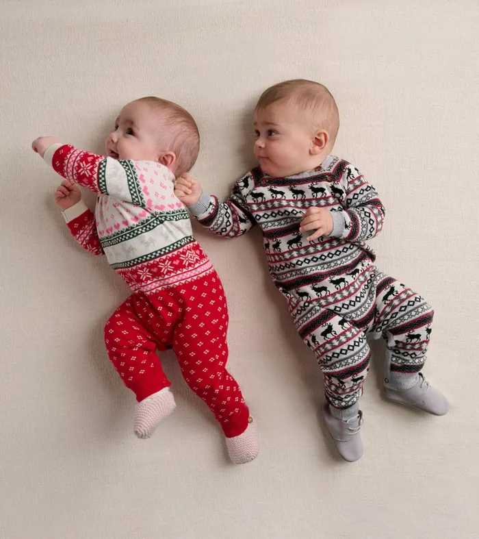 Hatley Sweaters Baby and Toddler Baby Deer Fairisle Sweater Onesie