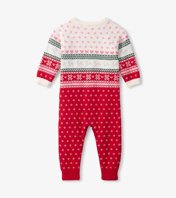 Hatley Sweaters Baby and Toddler Baby Deer Fairisle Sweater Onesie