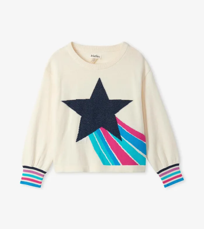 Hatley Sweaters Girls Girls Shooting Star Sweater