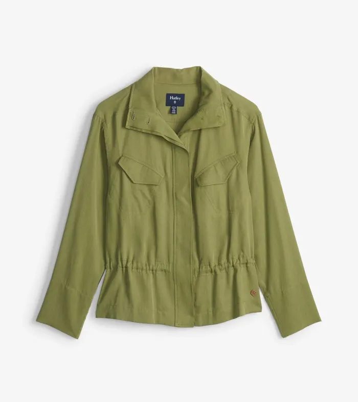 Hatley Sweaters Women Camden Jacket 8211 Lodan Green