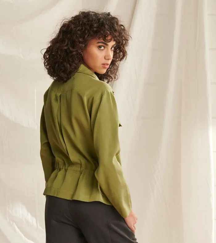 Hatley Sweaters Women Camden Jacket 8211 Lodan Green