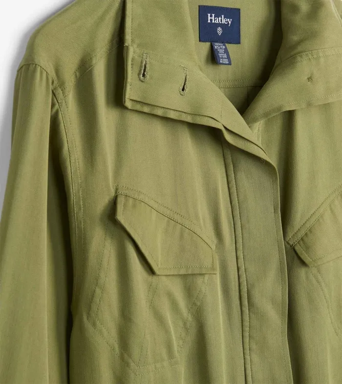 Hatley Sweaters Women Camden Jacket 8211 Lodan Green