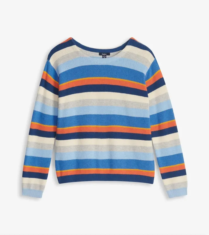 Hatley Sweaters Women Devon Sweater 8211 Mixed Stripes
