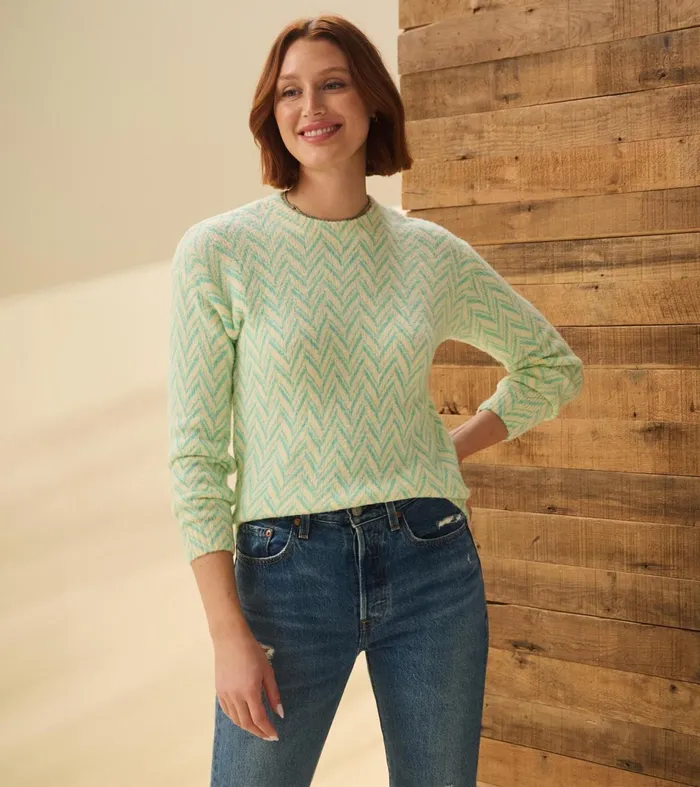 Hatley Sweaters Women Ella Sweater 8211 Chevron Print