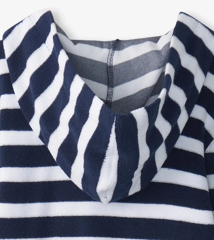 Hatley Swimwear Boys Boys Deep Sea Stripes Terry Pullover Hoodie