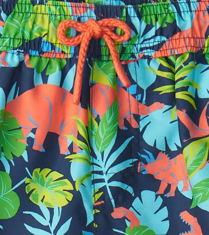 Hatley Swimwear Boys Boys Dino Jungle Swim Trunks