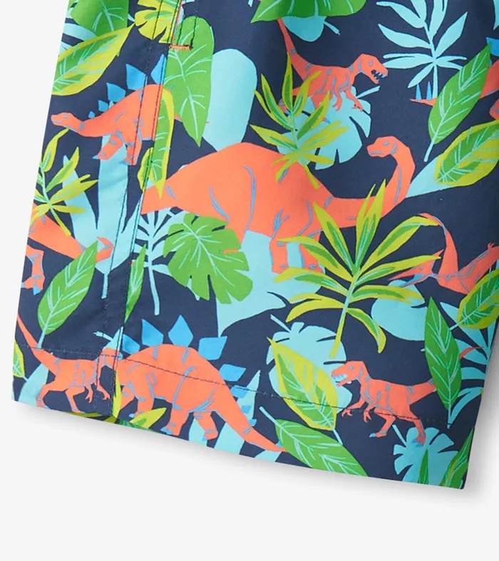 Hatley Swimwear Boys Boys Dino Jungle Swim Trunks