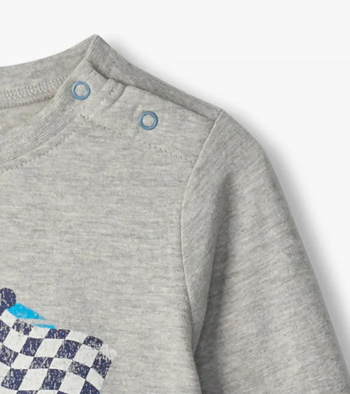 Hatley Tops Baby and Toddler Baby and Toddler Boys Checkered Flag Long Sleeve TShirt